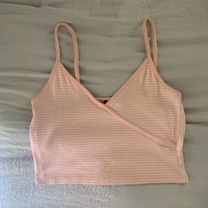 pink striped F21 tank top 🦩
